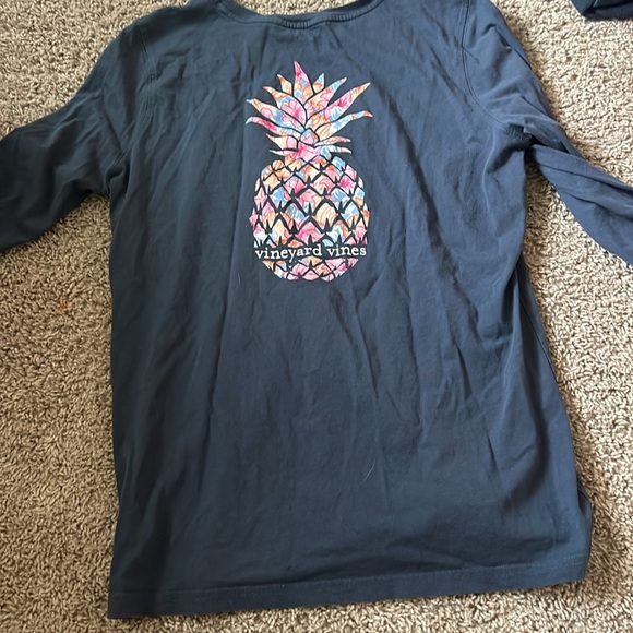 Navy blue vineyard vines long sleeve shirt - Picture 2 of 5